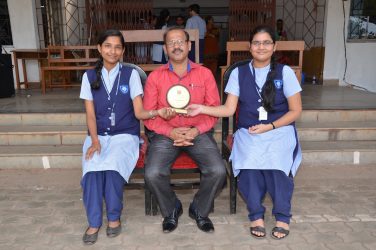 Daksha Parab & Shreya Bagkar - 3rd place Marathi Kaleidoscope comp. org. by Goa University - Tr. in charge Sunil Shet
